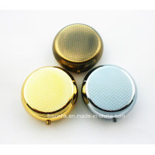 High Quality Silver Round Pill Case, Silver Pill Case